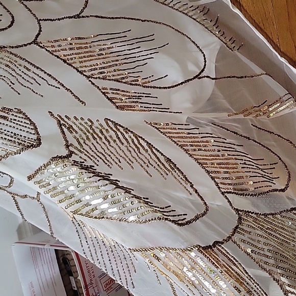 Vivace by Cassandra Stone fully beaded gown. Sz M - Picture 9 of 9